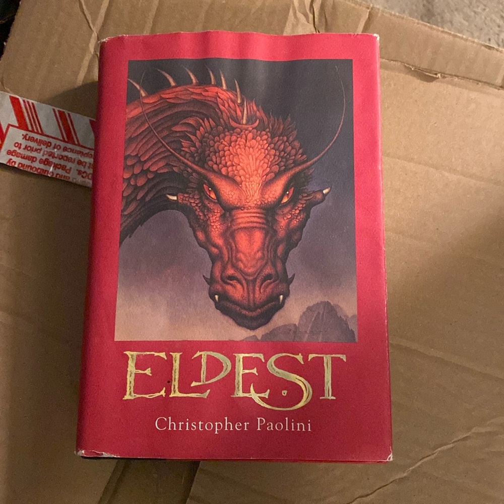 Eldest - Christopher Paolini 
Hard cover book